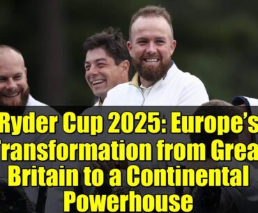 Ryder Cup 2025: Europe’s Transformation from Great Britain to a Continental Powerhouse