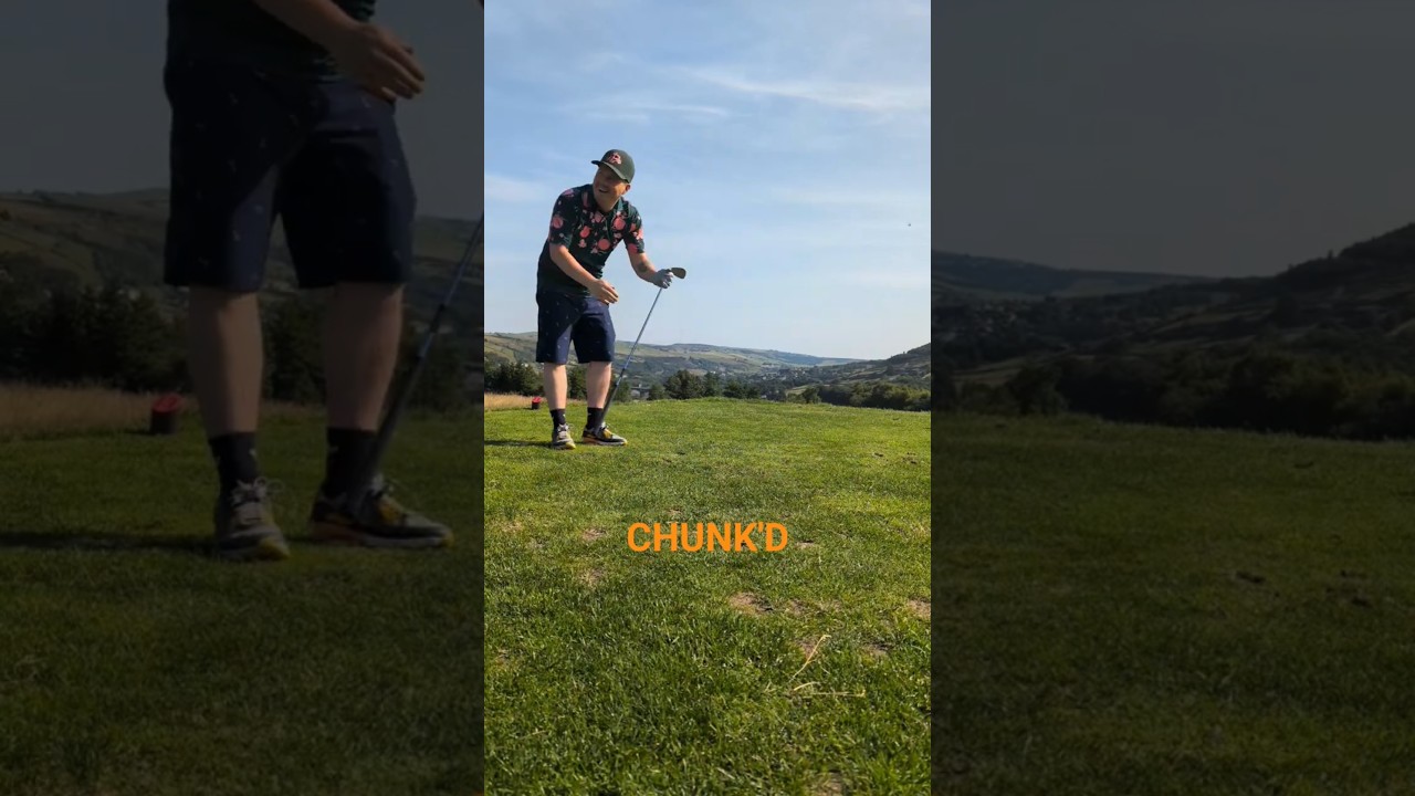 BadatGolf at its best, High Handicap  Chris chunking his tee shot 30 yards on Par 3 at Marsden GC BadatGolf at its best, High Handicap  Chris chunking his tee shot 30 yards on Par 3 at Marsden GC