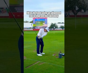 Viktor Hovland’s Takeaway Drill with Alignment Rod 👀⛳️ Viktor Hovland’s Takeaway Drill with Alignment Rod 👀⛳️