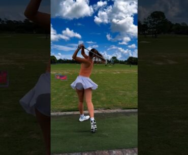 Amazing Golf Swing you need to see | Golf Girl awesome swing | Golf shorts | Sydney Lint