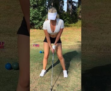 Amazing Golf Swing you need to see | Golf Girl awesome swing | Golf shorts | Kaelee Rene