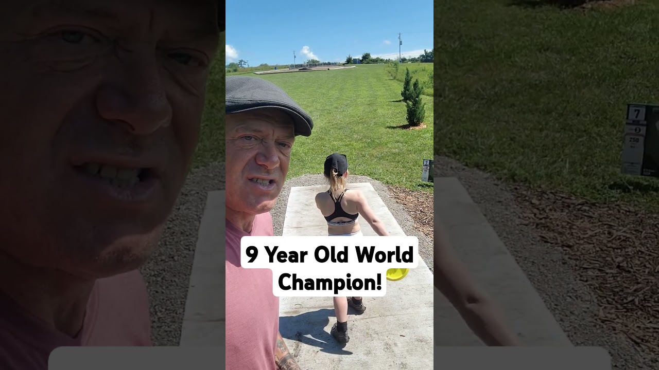 The current FJ8 World Disc Golf Champion, Sarah Wadsworth try to hit the Island in Des Moines The current FJ8 World Disc Golf Champion, Sarah Wadsworth try to hit the Island in Des Moines