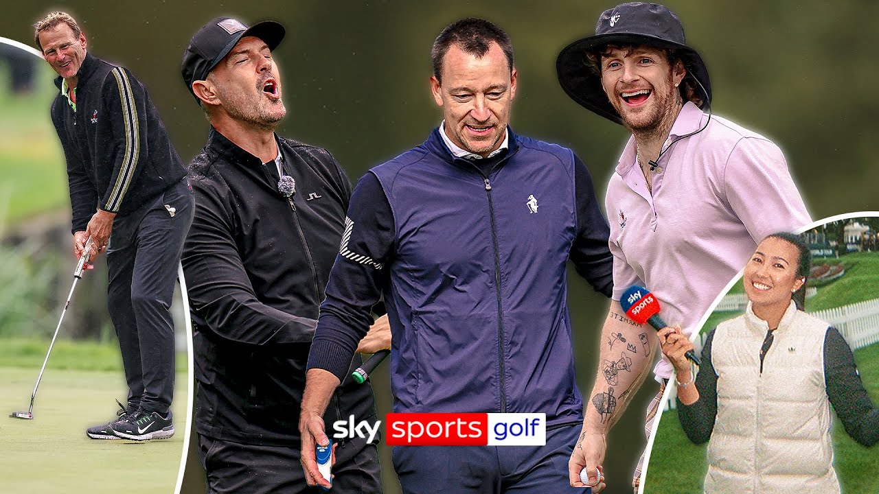 Terry, Farrell, Grennan, Sheringham and more take on Wentworth PUTTING CHALLENGE! Terry, Farrell, Grennan, Sheringham and more take on Wentworth PUTTING CHALLENGE!