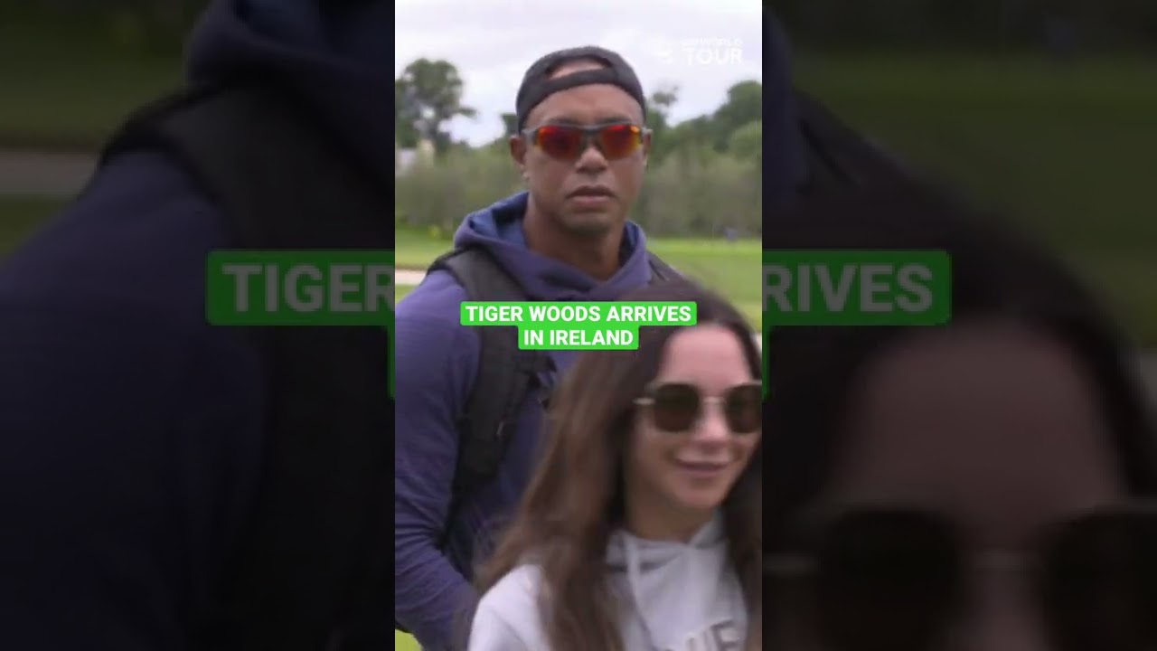 Tiger Woods ARRIVES at Adare Manor! 🇮🇪 Tiger Woods ARRIVES at Adare Manor! 🇮🇪