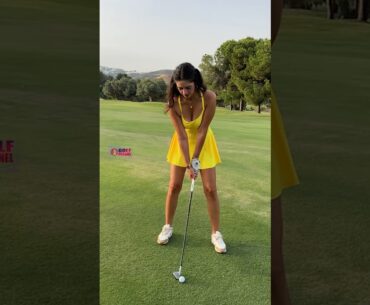 Amazing Golf Swing you need to see | Golf Girl awesome swing | Golf shorts | Hannah Leiner