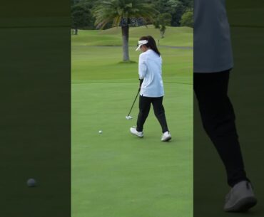 PAR3を3人で協力して10秒以内にホールアウトするチャレンジ