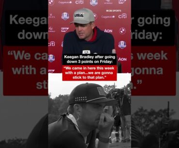 Keegan Bradley had a plan but Team Europe leads #shorts #golf #rydercup
