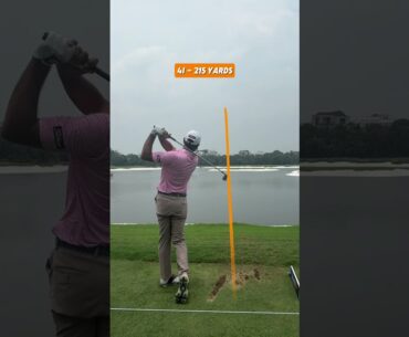 How far does Gaganjeet Bhullar hit his clubs? 🇮🇳 ⛳️ #TimeToRise