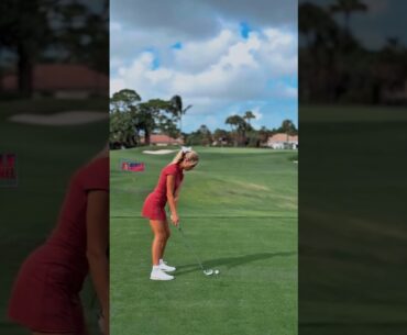 Amazing Golf Swing you need to see | Golf Girl awesome swing | Golf shorts | Christy Gilbert