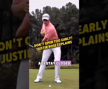 Justin Rose Explains How to Avoid Spinning Out in the Downswing #golf #golfswing #golftips