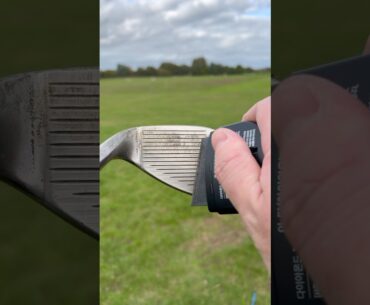 How to Keep your Club Grooves Sharp and Clean #golf #golfclub #golfer