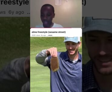 ELMO FREESTYLE (Sesame Street) #golf #golfswing #golfcourse #elmo