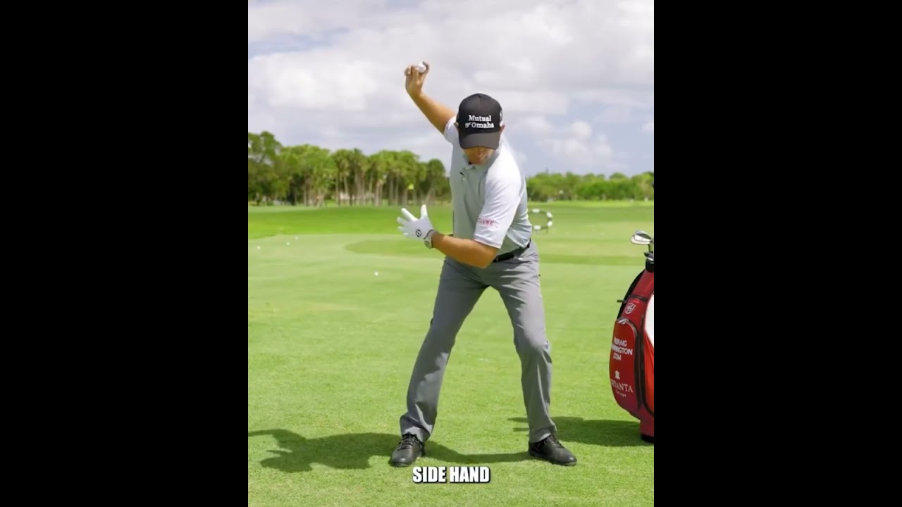 Padraig Harrington Throw Drill- ball comes straight back at you. Padraig Harrington Throw Drill- ball comes straight back at you.