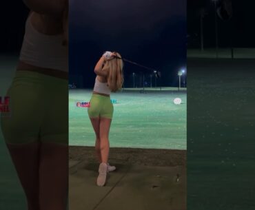 Amazing Golf Swing you need to see | Golf Girl awesome swing | Golf shorts | Claire He