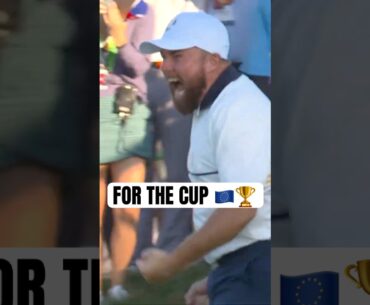 Shane retains the Ryder Cup for Europe! 🇪🇺🏆