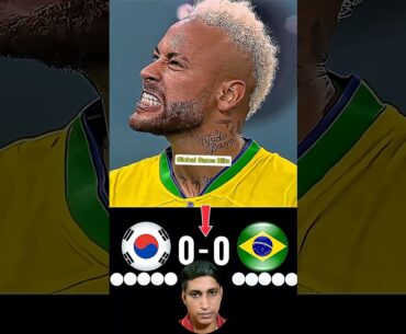 South Korea vs Brazil | Imaginary World Cup Penalty Shootout Goals 🔥 #southKoreaVsBrazil #Soccer