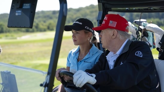 President Trump revealed his dream of being a great leader during a golf outing with granddaughter Kai, who is debuting a YouTube series.(X@kaitrump)