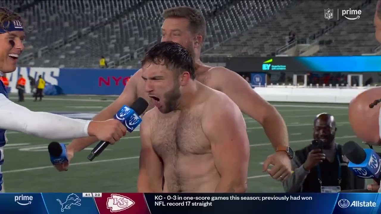 HILARIOUS Moment: Giants Rookie Cam Skattebo & Fitzpatrick Go Shirtless! HILARIOUS Moment: Giants Rookie Cam Skattebo & Fitzpatrick Go Shirtless!