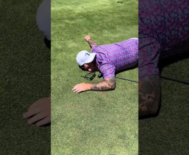 Would you ever try this with your friends? #golf #golfcourse #golfcoach #golflesson #golfswing