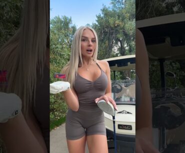 Amazing Golf Swing you need to see | Golf Girl awesome swing | Golf shorts | Morgan Rae