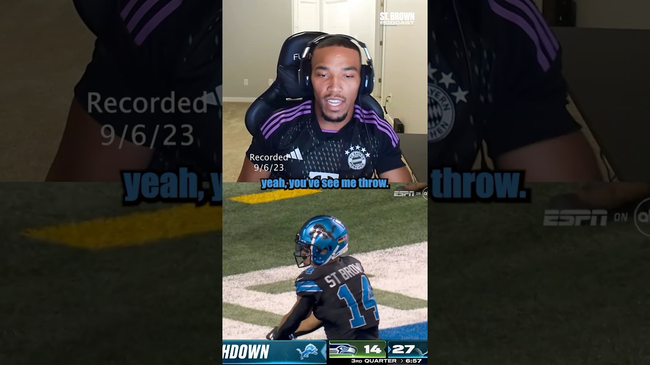 Amon-Ra St. Brown proves to Jared Goff and Equanimeous that he can complete passes in the NFL 🎯 Amon-Ra St. Brown proves to Jared Goff and Equanimeous that he can complete passes in the NFL 🎯