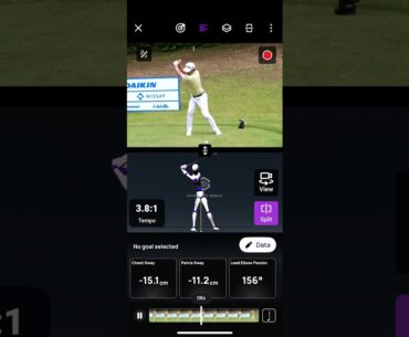 今平 周吾選手の正面からのドライバーショット