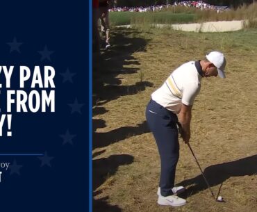 Rory McIlroy's Unreal Recovery to Tie Hole | 2025 Ryder Cup
