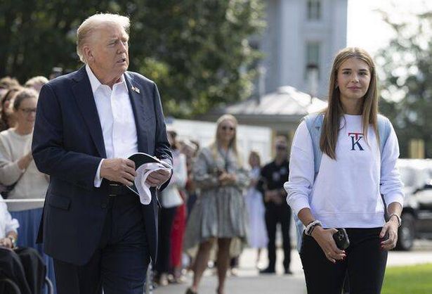 President Trump Departs Washington For The Ryder Cup In New York