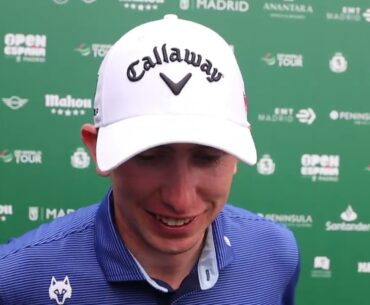 Tom McKibbin shares his toughts after third round Open de España presented by Madrid