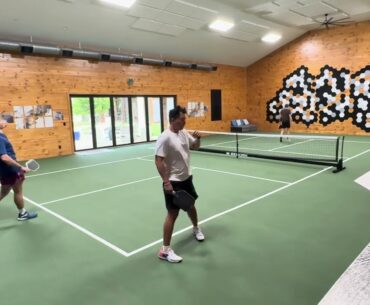 Sunday afternoon Men's doubles: Game 5 (April 27) Cole Whitaker/Norman Xiong vs Tracy/George