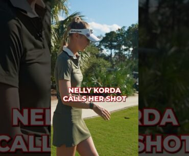 Nelly Korda calls her shot, then hits a beauty. ​⁠@TAYLORMADEGOLF