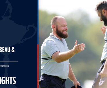 Rahm & Hatton vs DeChambeau & Thomas | Full Match Highlights | 2025 Ryder Cup