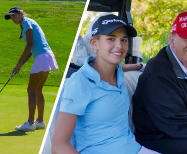 Watch Granddaughter Kai Play Golf With ‘Grandpa’ Trump in RARE Glimpse of President’s Family