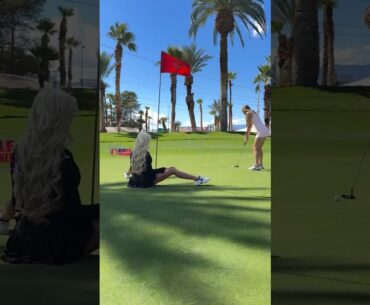 Amazing Golf Swing you need to see | Golf Girl awesome swing | Golf shorts | Leah Speake