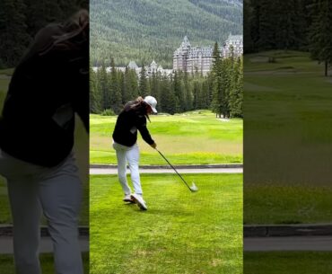 Bombs Away On Hole 14 At Banff Springs Golf Club! 🔥😍