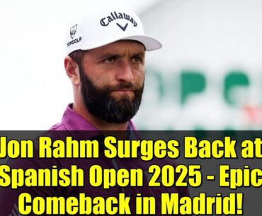 Jon Rahm Surges Back at Spanish Open 2025 - Epic Comeback in Madrid!