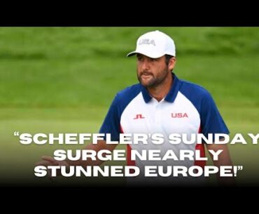 “Europe’s Ryder Cup Scare: How Scheffler’s Charge Made Bethpage Feel Like It Was Crumbling!”