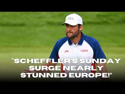 “Europe’s Ryder Cup Scare: How Scheffler’s Charge Made Bethpage Feel Like It Was Crumbling!” “Europe’s Ryder Cup Scare: How Scheffler’s Charge Made Bethpage Feel Like It Was Crumbling!”