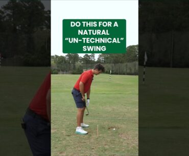 Do this setup key for a natural, "un-technical" golf swing.