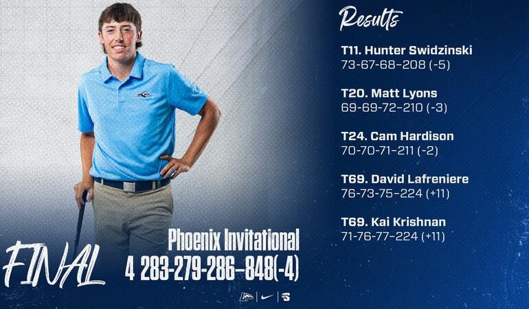 Men's Golf Wraps Up Phoenix Invitational Fourth