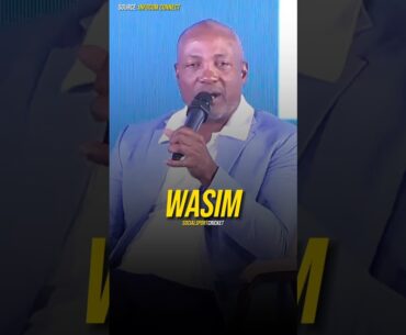 The most dangerous bowler I have faced. #wasimakram #brianlara #cricket #cricketshorts