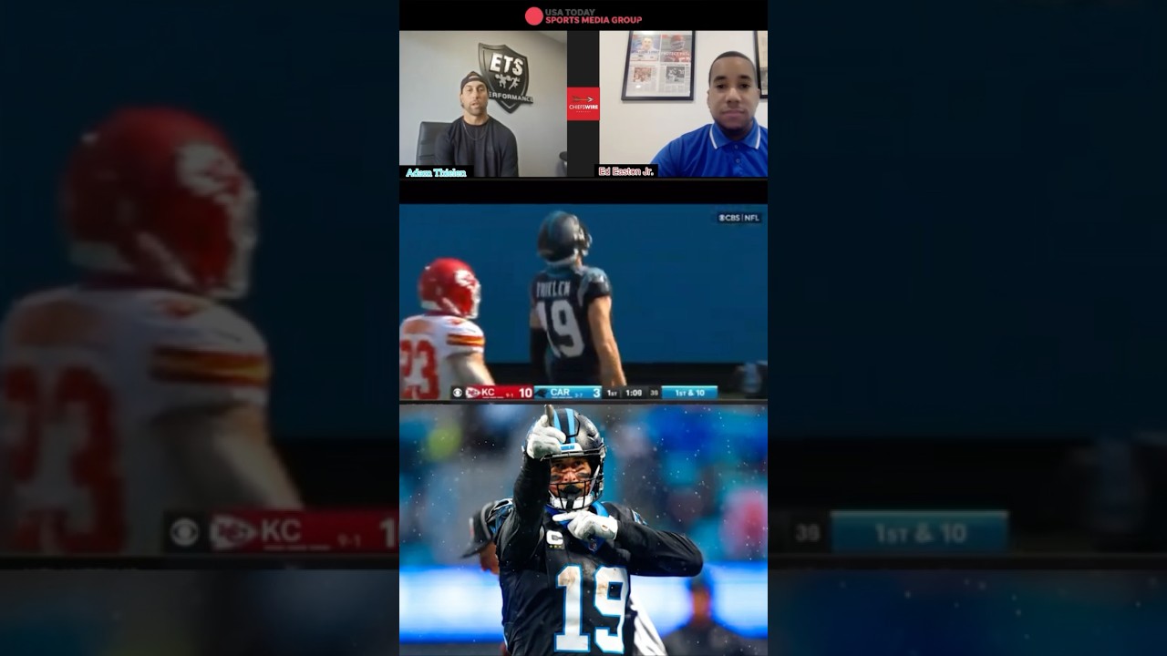 #NFL Interview | Ed Easton Jr. spoke to Adam Thielen about his mindset as a veteran player #shorts #NFL Interview | Ed Easton Jr. spoke to Adam Thielen about his mindset as a veteran player #shorts