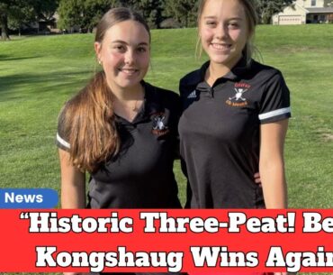 Belle Kongshaug Wins Third Straight WIAA Girls State Golf Title! । USA TODAY NEWS