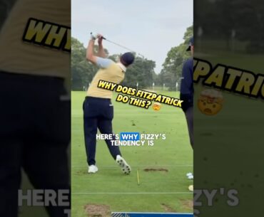 🤔 Why Does Matt Fitzpatrick Do THIS on the Range? #golf #golftips #golfshorts