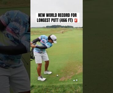 Longest made putt ever 🤯 (via vicegolfofficial)
