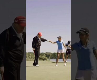 President Donald Trump and Kai Trump golfing and bonding. #Shorts #news #Trump #Kaitrump #viral