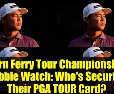 Korn Ferry Tour Championship Bubble Watch: Who's Securing Their PGA TOUR Card?