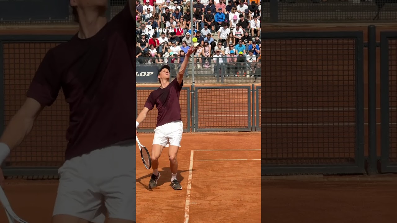 Slow Motion Sinner Serve 🧐 Slow Motion Sinner Serve 🧐