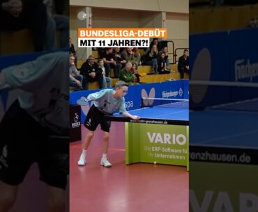 Dieser Fünftklässler spielt gegen den Sechstbesten der Welt 😮🏓 | sportstudio | #shorts