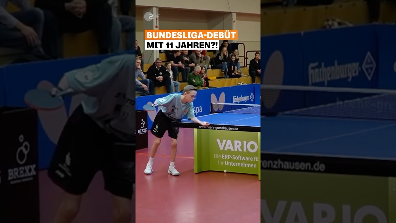 Dieser Fünftklässler spielt gegen den Sechstbesten der Welt 😮🏓 | sportstudio | #shorts Dieser Fünftklässler spielt gegen den Sechstbesten der Welt 😮🏓 | sportstudio | #shorts